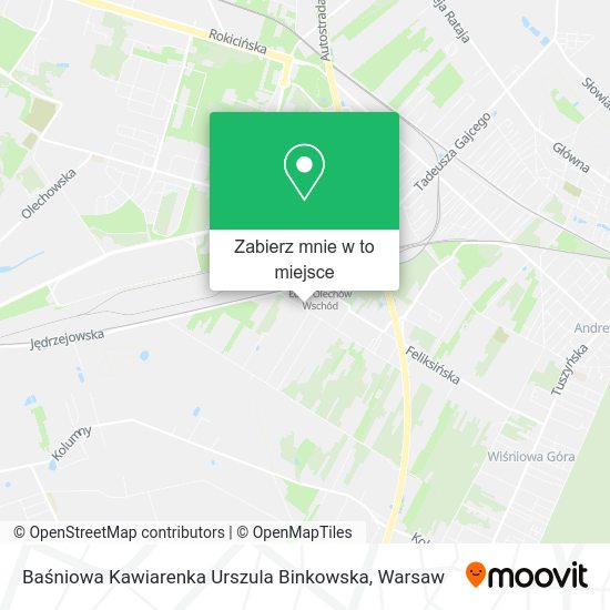 Mapa Baśniowa Kawiarenka Urszula Binkowska