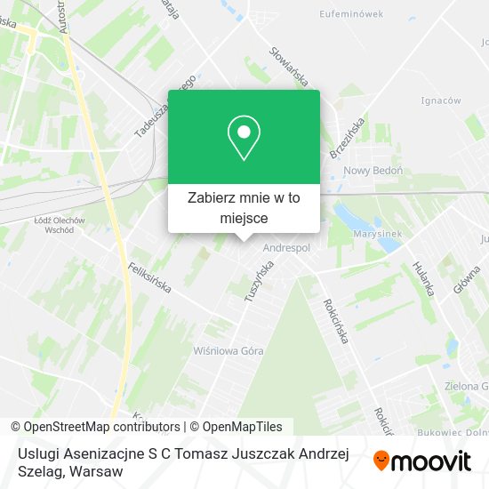 Mapa Uslugi Asenizacjne S C Tomasz Juszczak Andrzej Szelag