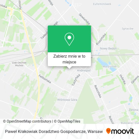 Mapa Paweł Krakowiak Doradztwo Gospodarcze