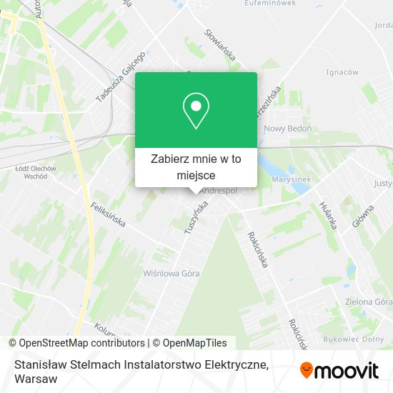 Mapa Stanisław Stelmach Instalatorstwo Elektryczne