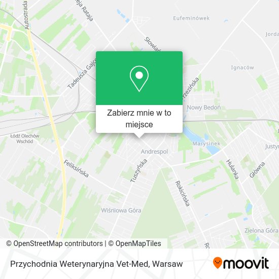Mapa Przychodnia Weterynaryjna Vet-Med
