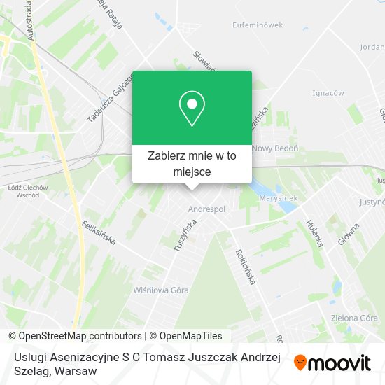 Mapa Uslugi Asenizacyjne S C Tomasz Juszczak Andrzej Szelag