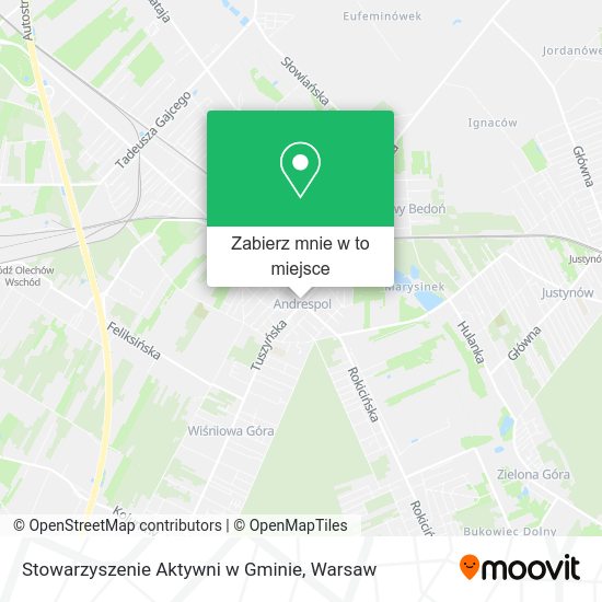 Mapa Stowarzyszenie Aktywni w Gminie