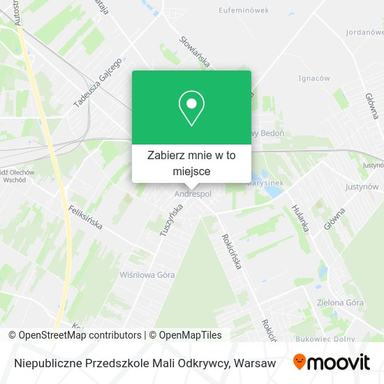 Mapa Niepubliczne Przedszkole Mali Odkrywcy