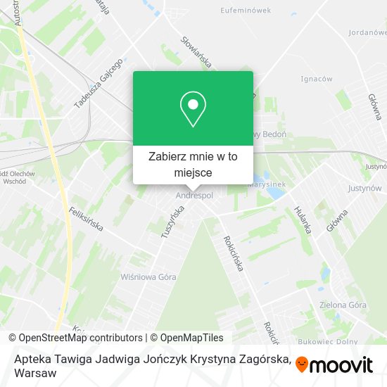 Mapa Apteka Tawiga Jadwiga Jończyk Krystyna Zagórska