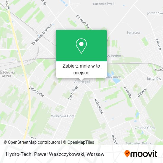 Mapa Hydro-Tech. Paweł Waszczykowski