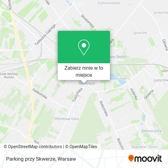 Mapa Parking przy Skwerze