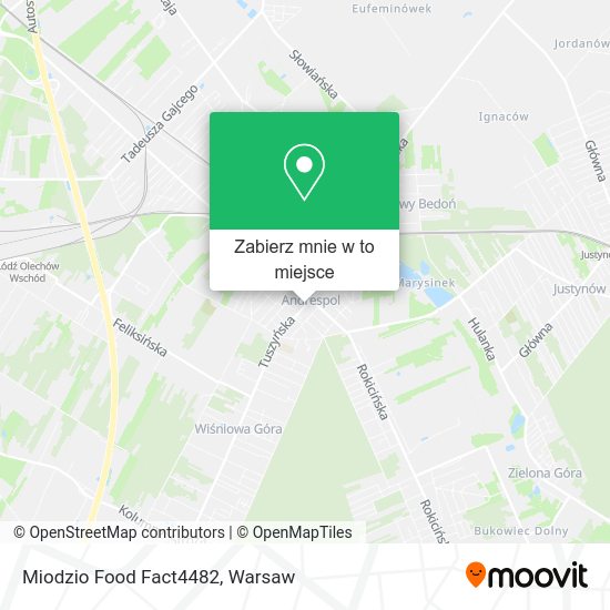 Mapa Miodzio Food Fact4482