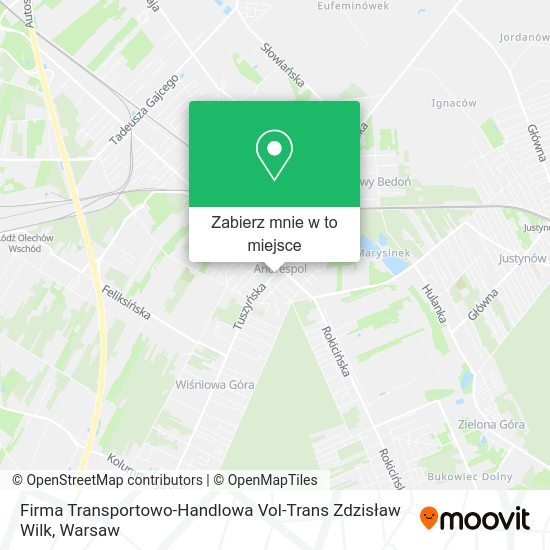 Mapa Firma Transportowo-Handlowa Vol-Trans Zdzisław Wilk