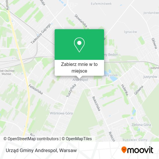 Mapa Urząd Gminy Andrespol