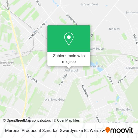 Mapa Marbea. Producent Sznurka. Gwardyńska B.