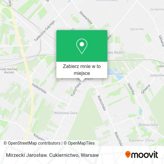 Mapa Mirzecki Jarosław. Cukiernictwo