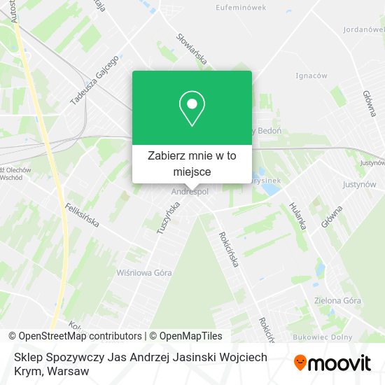 Mapa Sklep Spozywczy Jas Andrzej Jasinski Wojciech Krym