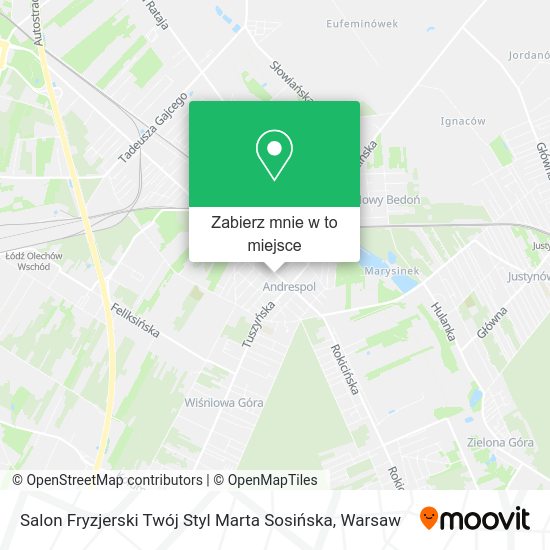 Mapa Salon Fryzjerski Twój Styl Marta Sosińska