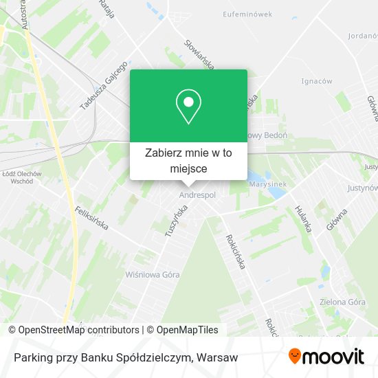 Mapa Parking przy Banku Spółdzielczym