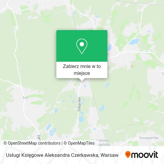 Mapa Usługi Księgowe Aleksandra Czerkawska