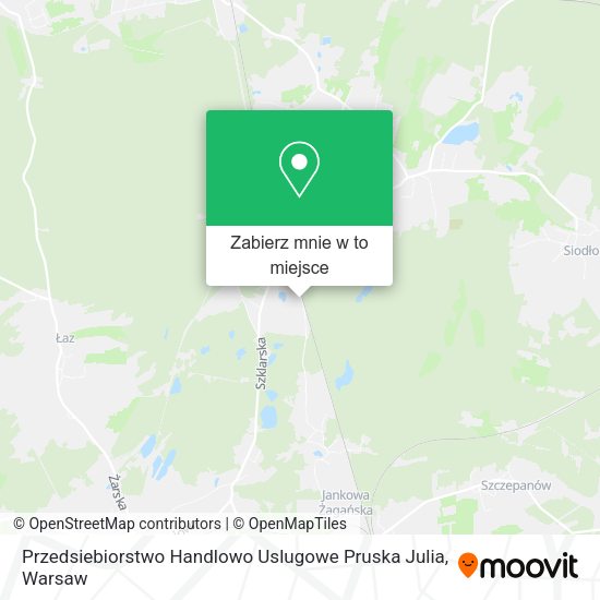 Mapa Przedsiebiorstwo Handlowo Uslugowe Pruska Julia