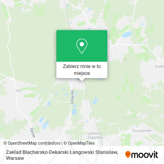 Mapa Zakład Blacharsko-Dekarski Łangowski Stanisław