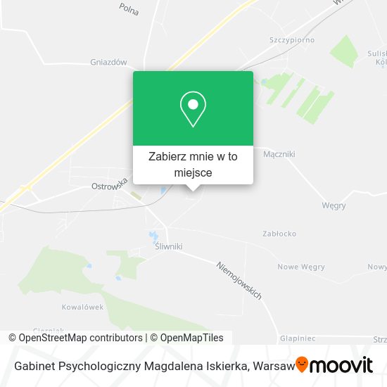 Mapa Gabinet Psychologiczny Magdalena Iskierka