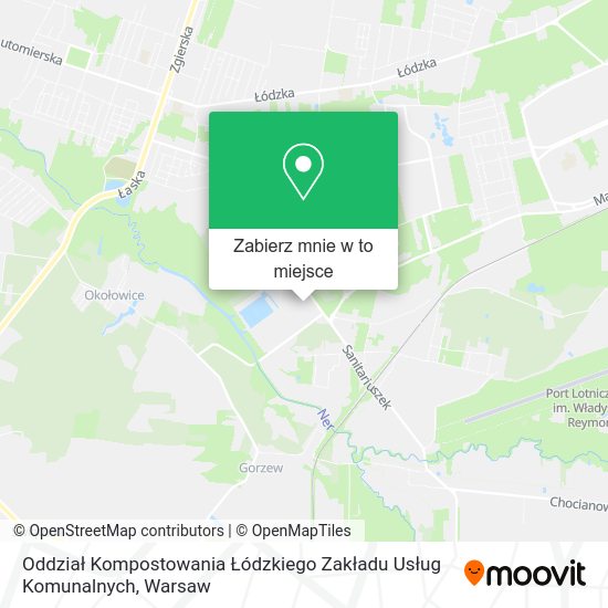 Mapa Oddział Kompostowania Łódzkiego Zakładu Usług Komunalnych