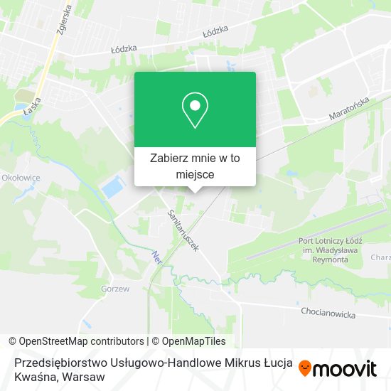 Mapa Przedsiębiorstwo Usługowo-Handlowe Mikrus Łucja Kwaśna