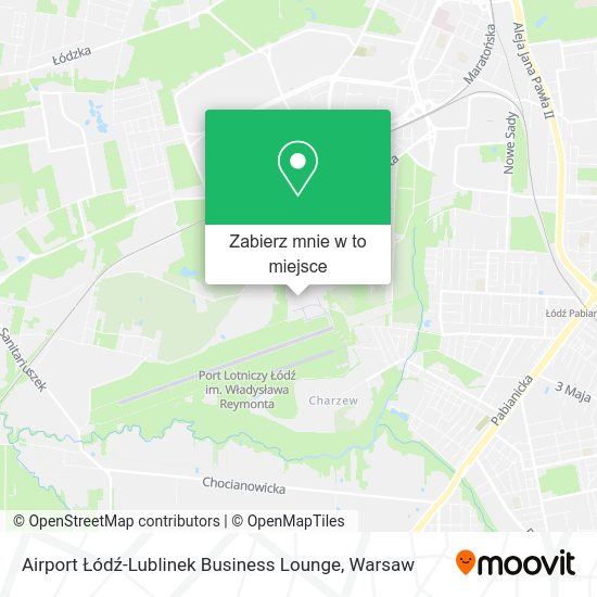 Mapa Airport Łódź-Lublinek Business Lounge