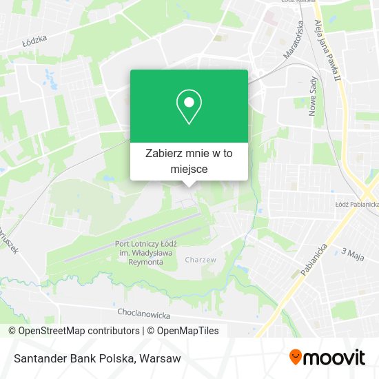 Mapa Santander Bank Polska