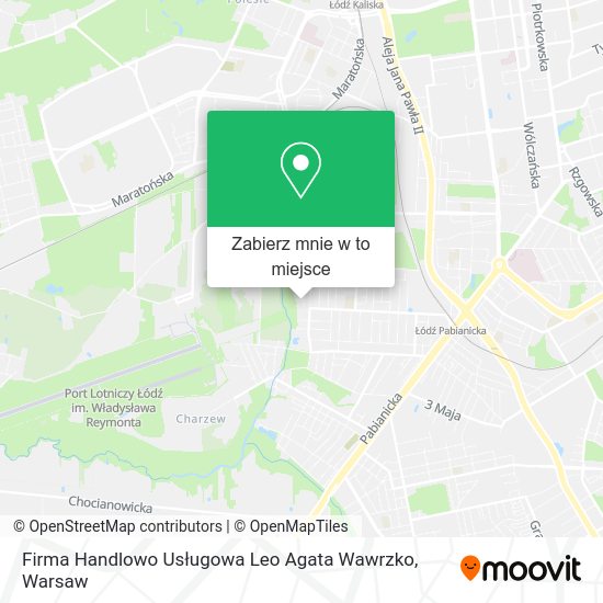 Mapa Firma Handlowo Usługowa Leo Agata Wawrzko