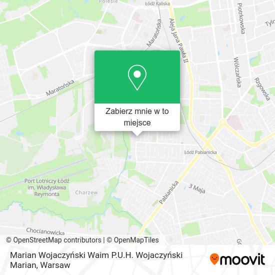 Mapa Marian Wojaczyński Waim P.U.H. Wojaczyński Marian