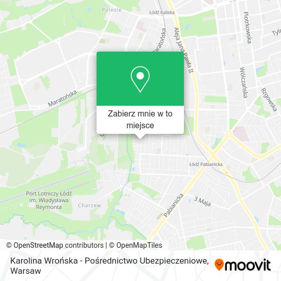 Mapa Karolina Wrońska - Pośrednictwo Ubezpieczeniowe