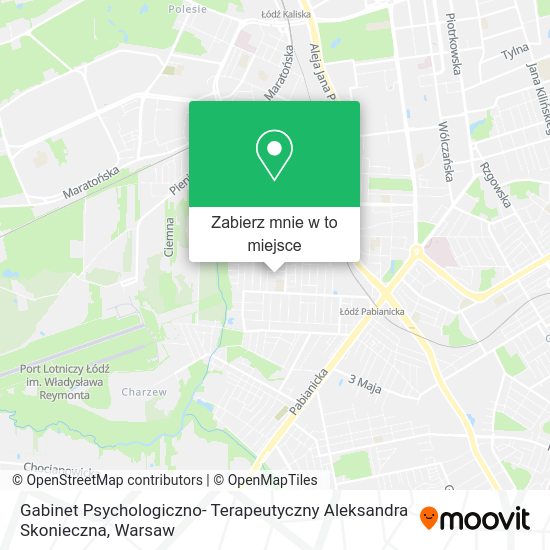 Mapa Gabinet Psychologiczno- Terapeutyczny Aleksandra Skonieczna