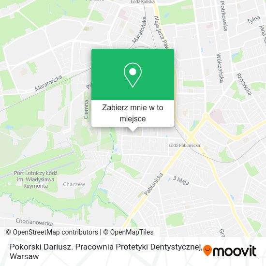 Mapa Pokorski Dariusz. Pracownia Protetyki Dentystycznej