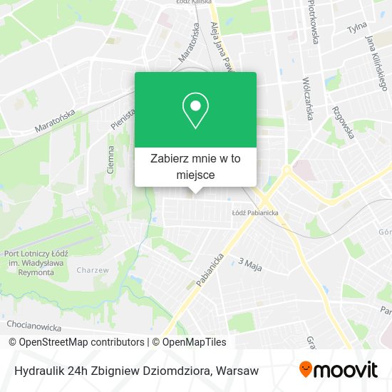 Mapa Hydraulik 24h Zbigniew Dziomdziora