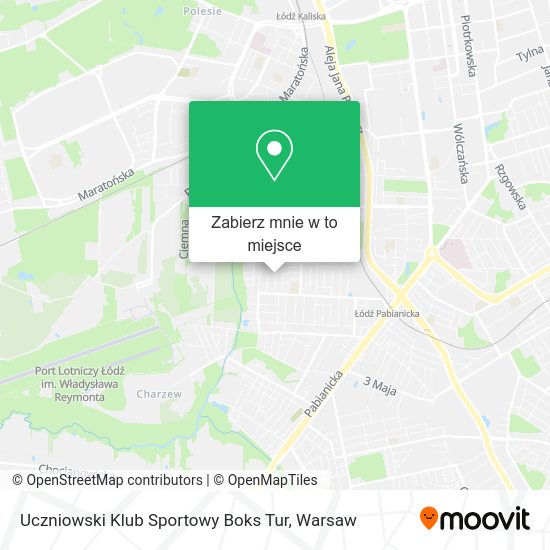 Mapa Uczniowski Klub Sportowy Boks Tur