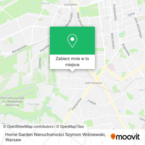 Mapa Home Garden Nieruchomości Szymon Wiśniewski