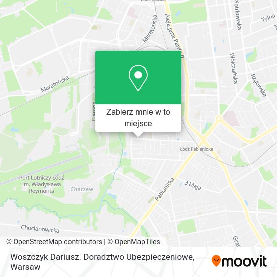 Mapa Woszczyk Dariusz. Doradztwo Ubezpieczeniowe