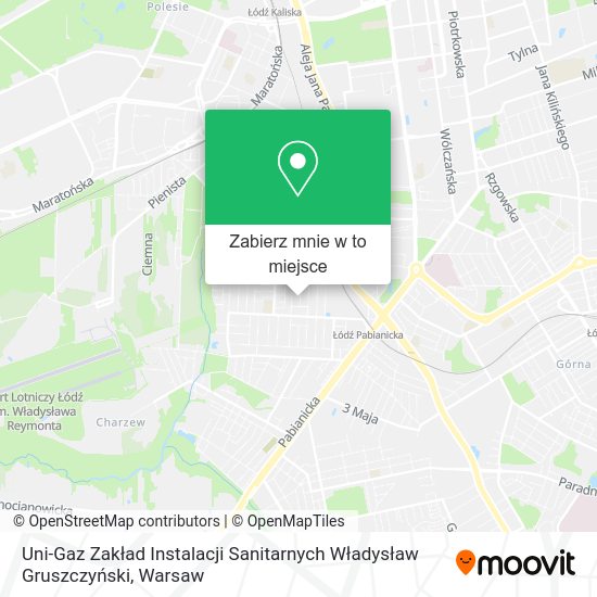 Mapa Uni-Gaz Zakład Instalacji Sanitarnych Władysław Gruszczyński