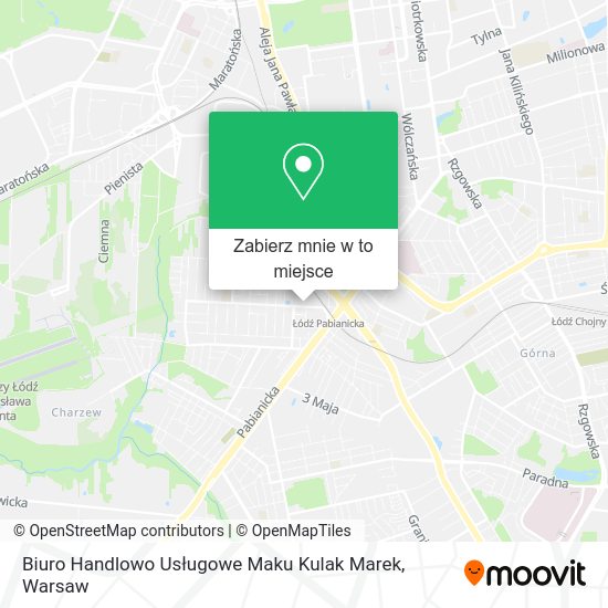 Mapa Biuro Handlowo Usługowe Maku Kulak Marek