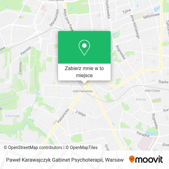 Mapa Paweł Karawajczyk Gabinet Psychoterapii