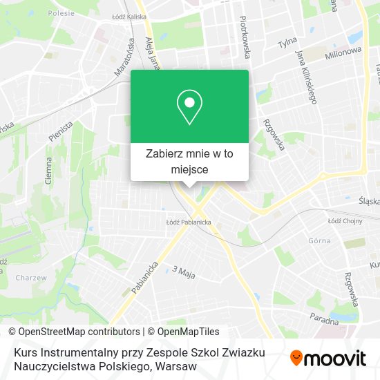 Mapa Kurs Instrumentalny przy Zespole Szkol Zwiazku Nauczycielstwa Polskiego