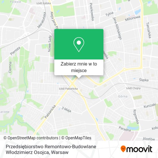 Mapa Przedsiębiorstwo Remontowo-Budowlane Włodzimierz Osojca