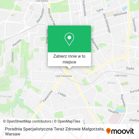 Mapa Poradnia Specjalistyczna Teraz Zdrowie Małgorzata