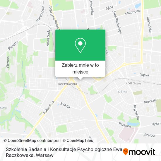 Mapa Szkolenia Badania i Konsultacje Psychologiczne Ewa Raczkowska