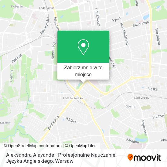 Mapa Aleksandra Alayande - Profesjonalne Nauczanie Języka Angielskiego