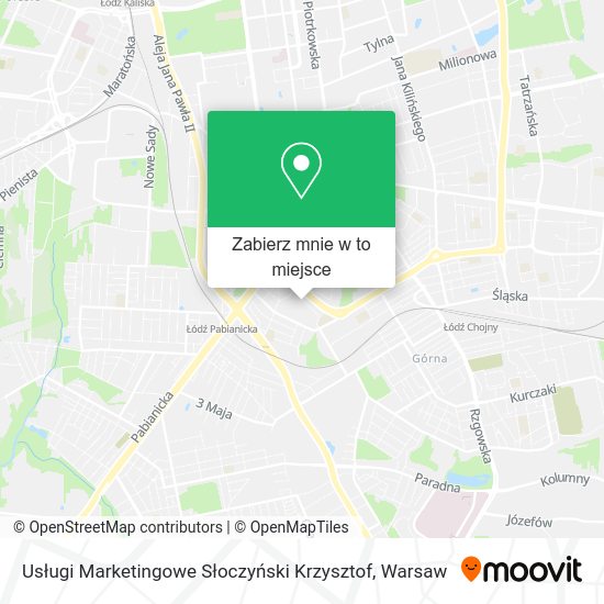 Mapa Usługi Marketingowe Słoczyński Krzysztof