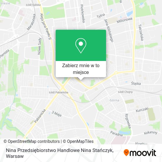 Mapa Nina Przedsiębiorstwo Handlowe Nina Stańczyk