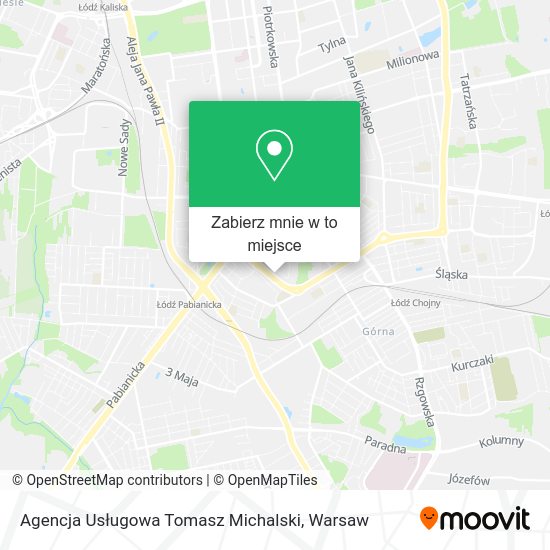 Mapa Agencja Usługowa Tomasz Michalski