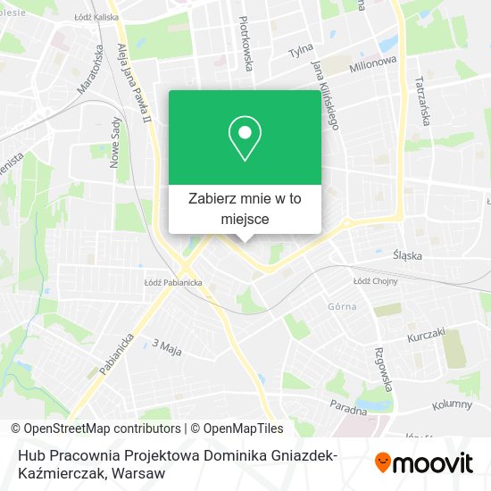 Mapa Hub Pracownia Projektowa Dominika Gniazdek-Kaźmierczak