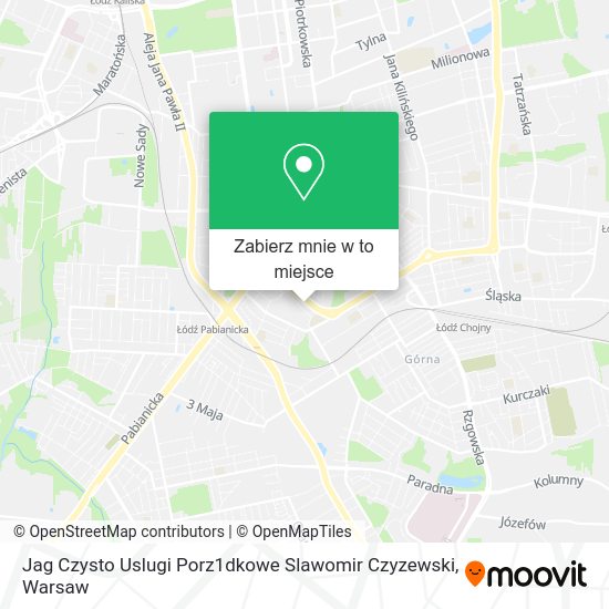 Mapa Jag Czysto Uslugi Porz1dkowe Slawomir Czyzewski