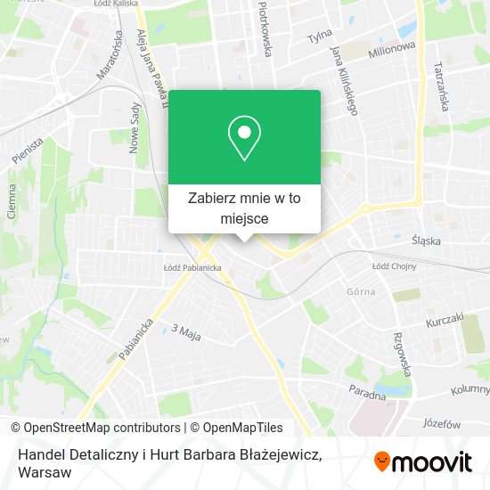 Mapa Handel Detaliczny i Hurt Barbara Błażejewicz